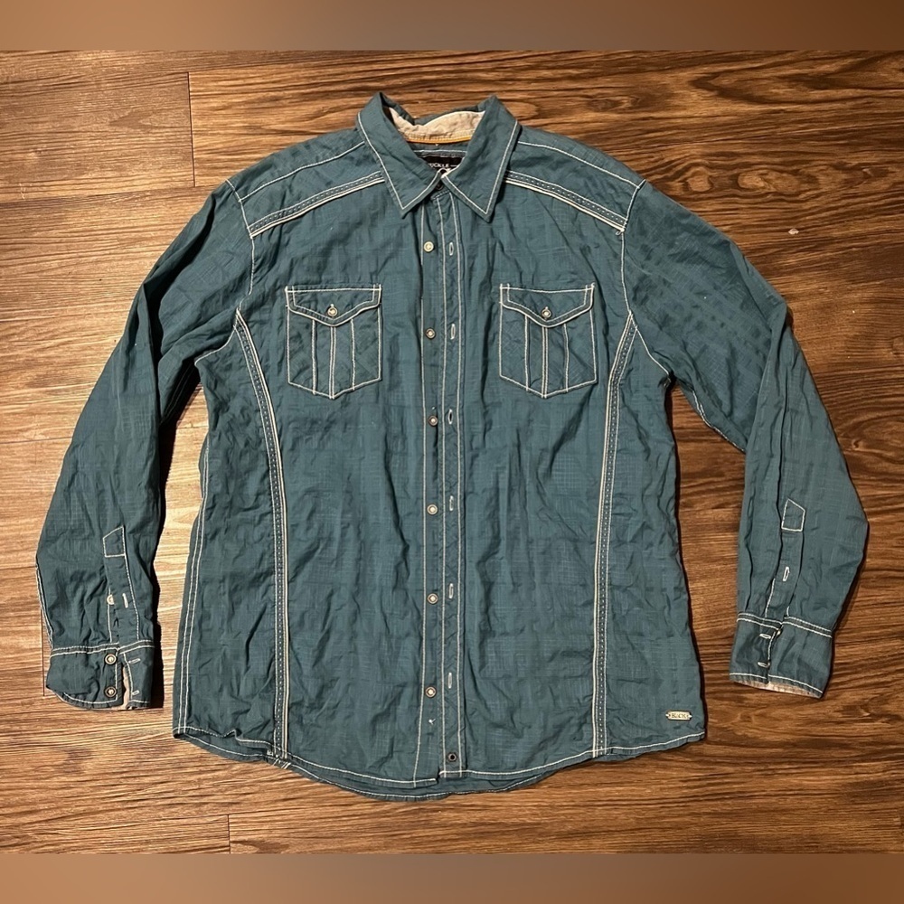 BUCKLE BLACK MENS SHIRT XL